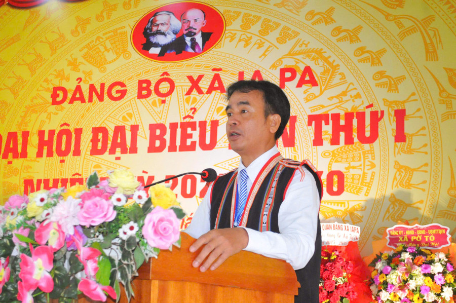 Đồng chí Rơ Chăm La Ni được chỉ định giữ chức Bí thư Đảng ủy xã Ia Pa. Ảnh: R'Ô HOK z6899185981566-c92e639d0d516205d8ad262febb6c2f1.jpg