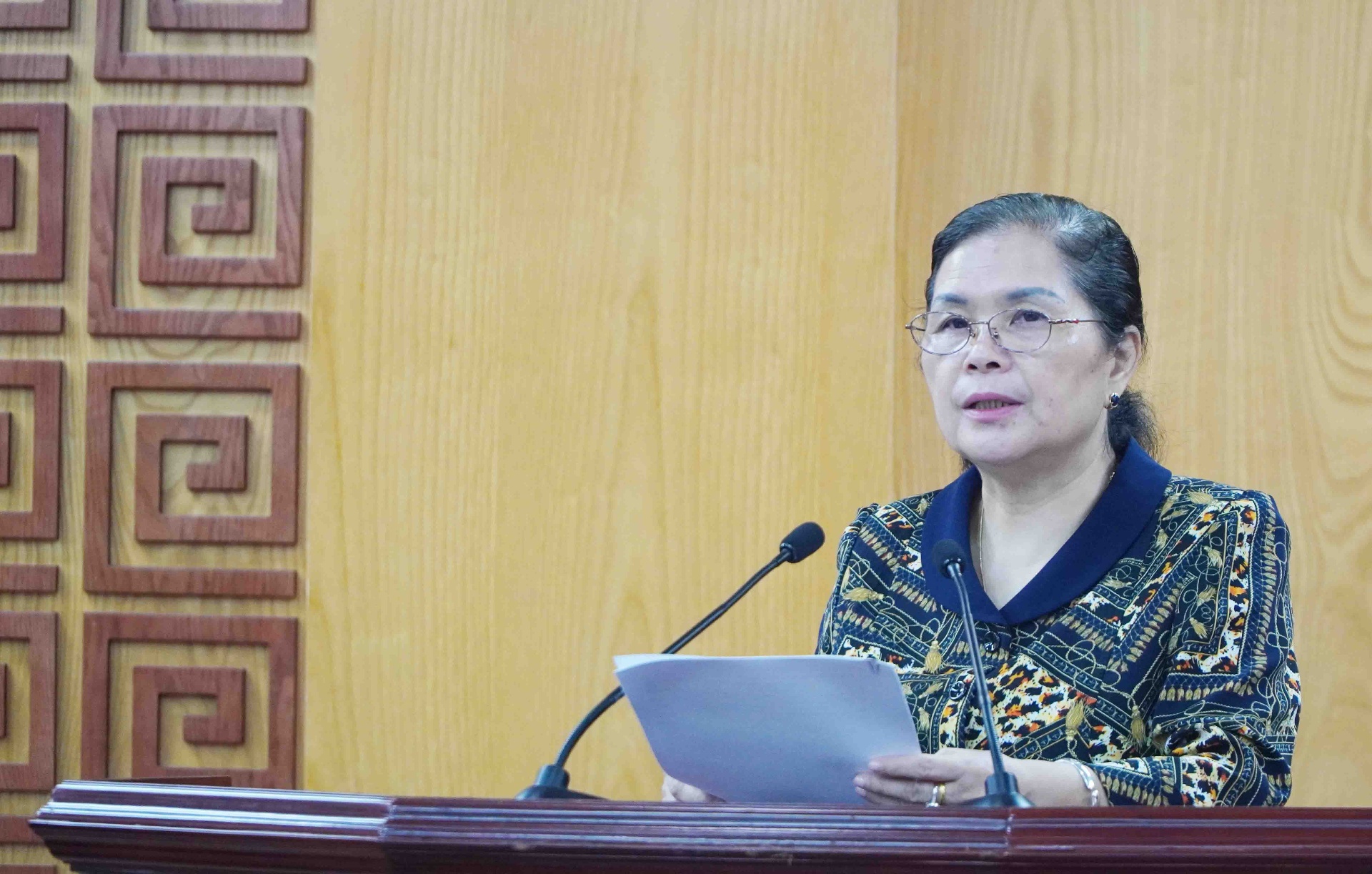 Đồng chí Giàng Páo Mỷ - Uỷ viên Ban Chấp hành Trung ương Đảng, Bí Thư tỉnh uỷ, Chủ tịch HĐND tỉnh, Trưởng đoàn Đại biểu Quốc hội tỉnh phát biểu kết luận tại Hội nghị.