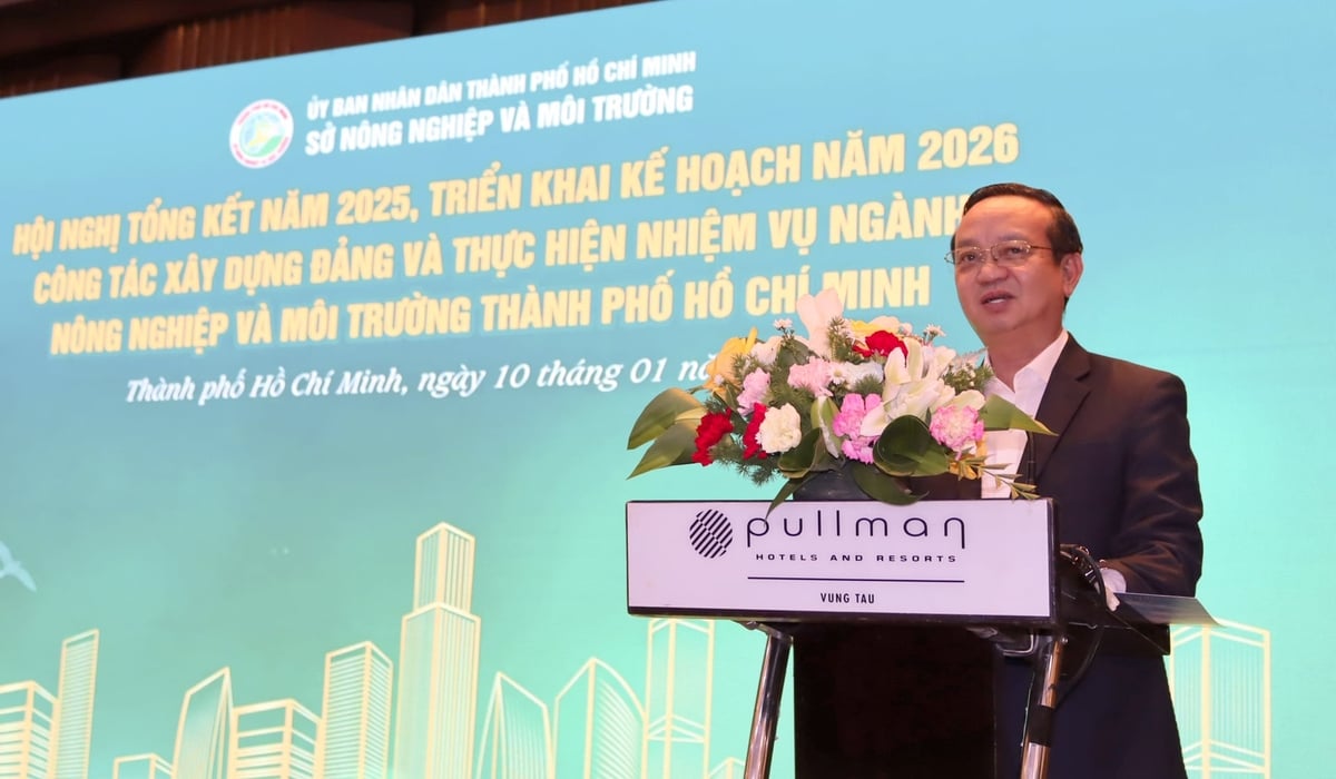 &Ocirc;ng B&ugrave;i Minh Thạnh - Th&agrave;nh ủy vi&ecirc;n, Ph&oacute; Chủ tịch UBND TP.HCM ph&aacute;t biểu chỉ đạo tại Hội nghị. Ảnh: Tường T&uacute;.