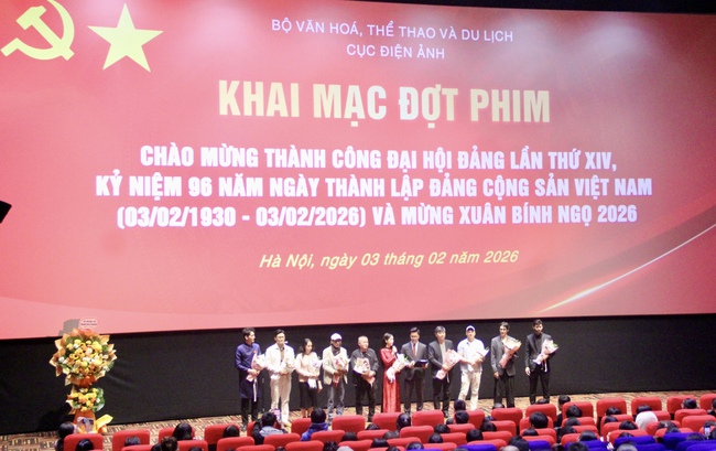 Khai mạc đợt phim Chào mừng thành công Đại hội Đảng lần thứ XIV, Kỷ niệm 96 năm Ngày thành lập Đảng Cộng sản Việt Nam - Ảnh 3. Khai mạc đợt phim Chào mừng thành công Đại hội Đảng lần thứ XIV, Kỷ niệm 96 năm Ngày thành lập Đảng Cộng sản Việt Nam - Ảnh 3.