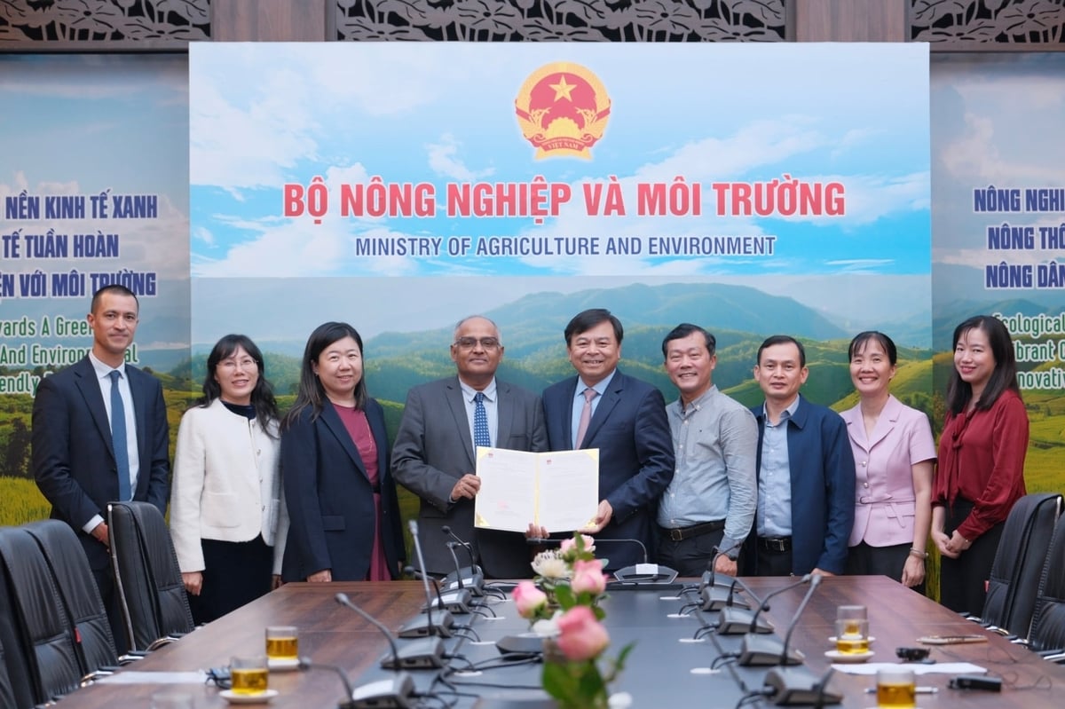 Bộ Nông nghiệp và Môi trường tiếp nhận thư xác nhận viện trợ từ ADB. Ảnh: Diệp Anh. Bộ Nông nghiệp và Môi trường tiếp nhận thư xác nhận viện trợ từ ADB. Ảnh: Diệp Anh.