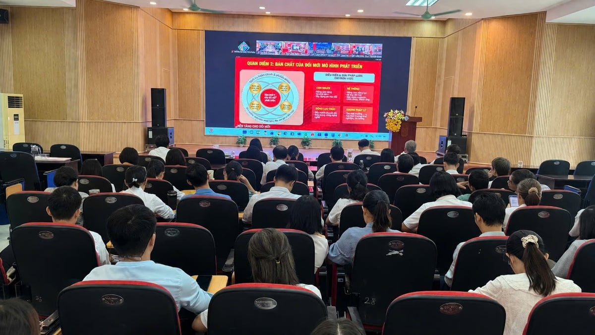 Đảng bộ Trường Cao đẳng Cơ giới và Thủy lợi. Ảnh: Trần Quỳnh.