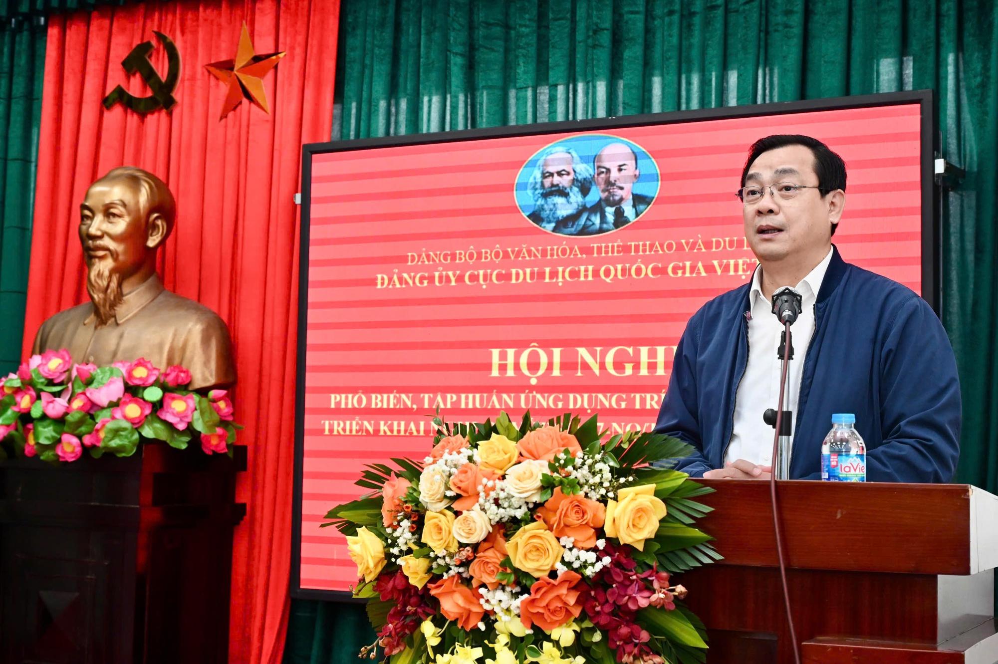 Đảng uỷ Cục Du lịch Quốc gia Việt Nam tổ chức Hội nghị phổ biến, tập huấn ứng dụng tr&iacute; tuệ nh&acirc;n tạo triển khai Nghị quyết 57 của Bộ Ch&iacute;nh trị - Ảnh 1.