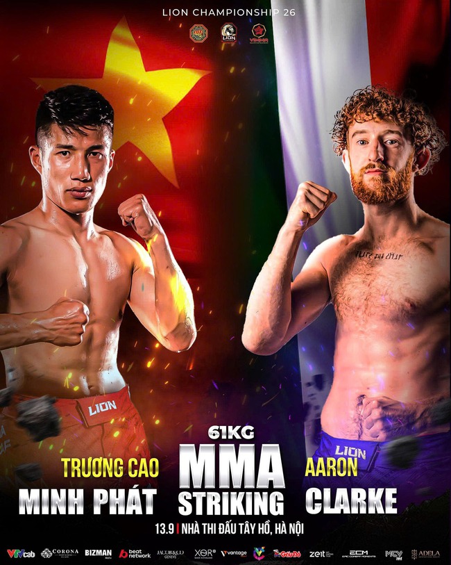 LION Championship 26: Tay đấm vô địch Muay thế giới của Việt Nam đụng độ nhà vô địch Kickboxing Ireland - Ảnh 1. LION Championship 26: Tay đấm vô địch Muay thế giới của Việt Nam đụng độ nhà vô địch Kickboxing Ireland - Ảnh 1.