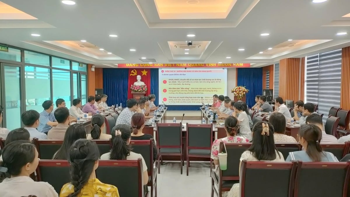 Đảng bộ Viện Khoa học Thủy lợi miền Nam. Ảnh: Lê Văn Tuấn.