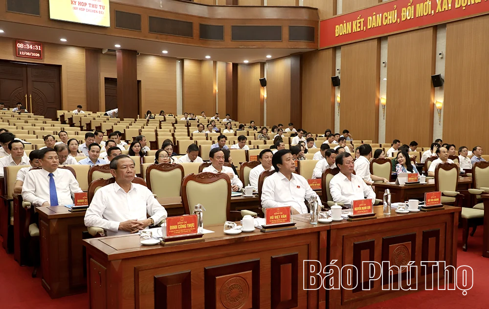 Khai mạc Kỳ họp thứ Tư, HĐND tỉnh Phú Thọ khóa XX
