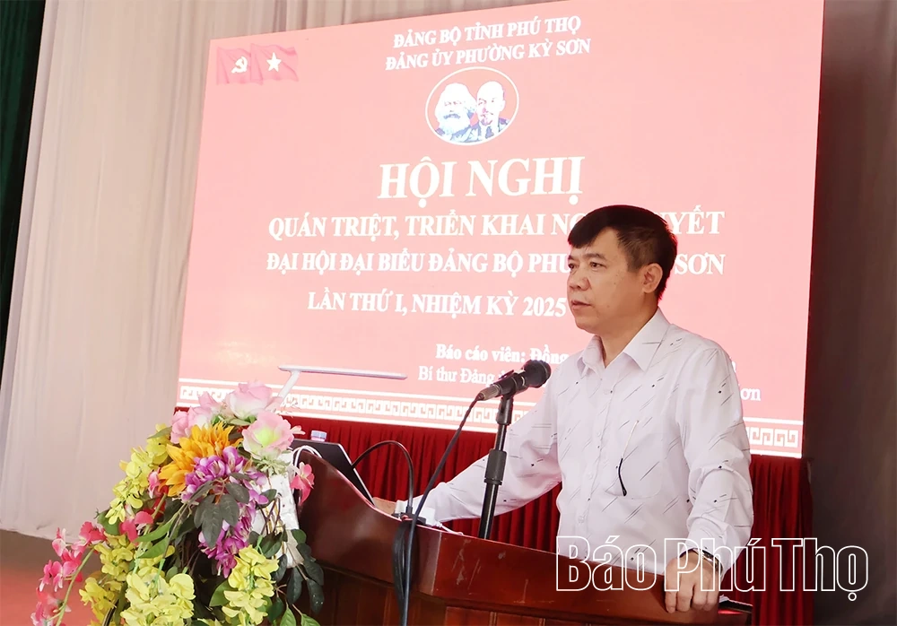 Quán triệt, triển khai các chương trình, Nghị quyết Đại hội đại biểu Đảng bộ phường Kỳ Sơn