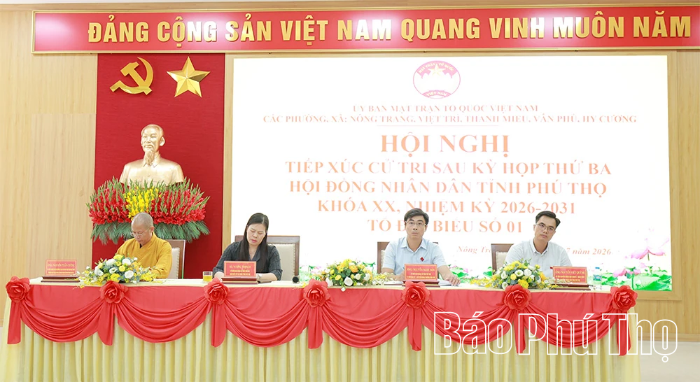 Tổ đại biểu số 1 tiếp xúc cử tri sau Kỳ họp thứ Ba