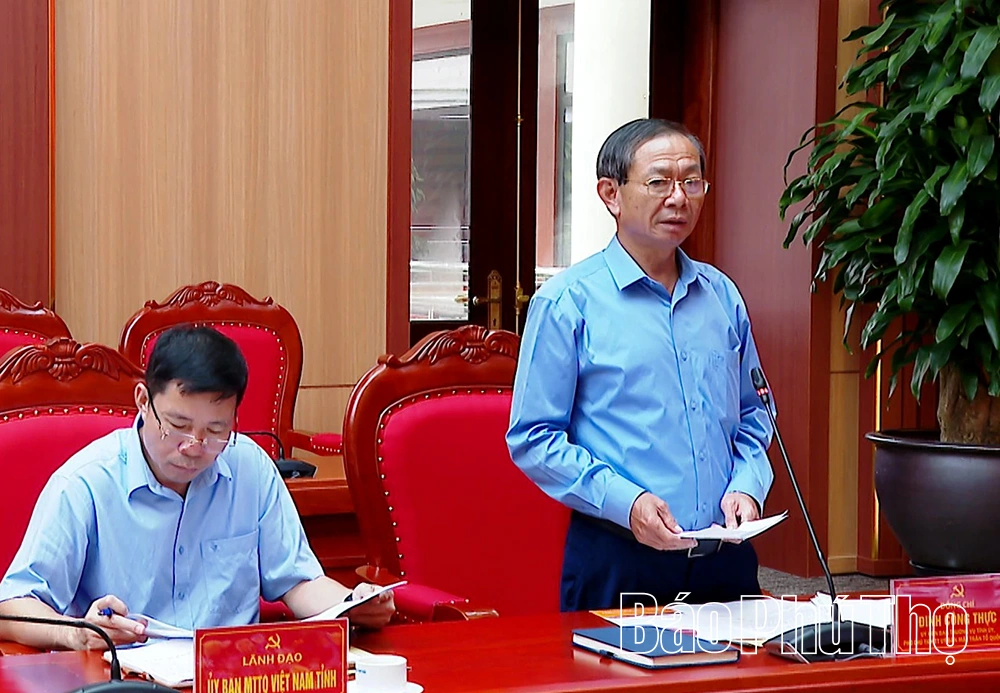 Thông qua kết quả giám sát Ban Thường vụ Đảng ủy MTTQ tỉnh và các xã Phùng Nguyên, Bản Nguyên