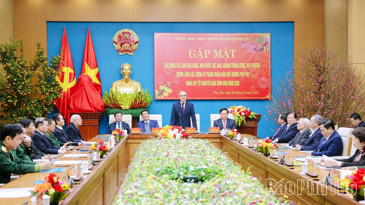 Gặp mặt các đồng chí lãnh đạo, nguyên lãnh đạo Đảng, Nhà nước và tướng lĩnh quê hương Phú Thọ nhân dịp Xuân Bính Ngọ