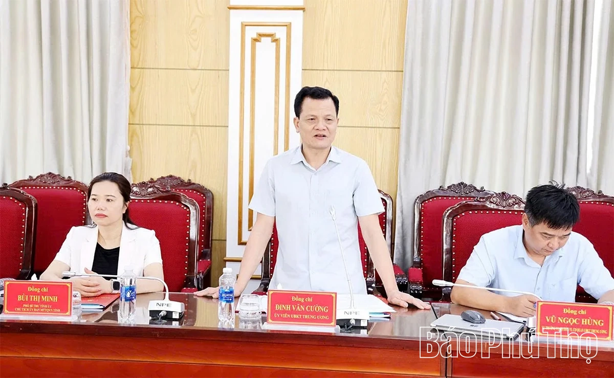 Đoàn kiểm tra, giám sát số 15 của Bộ Chính trị kiểm tra, giám sát 4 nội dung tại phường Vĩnh Yên