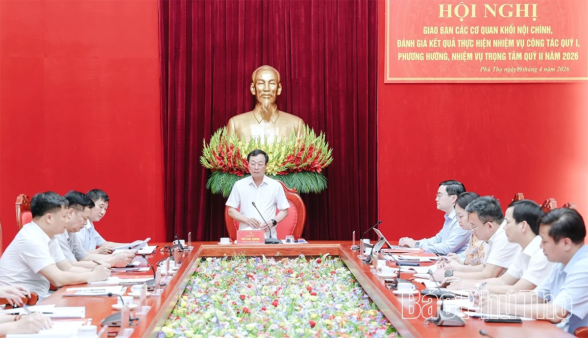 Triển khai công tác nội chính quý II năm 2026