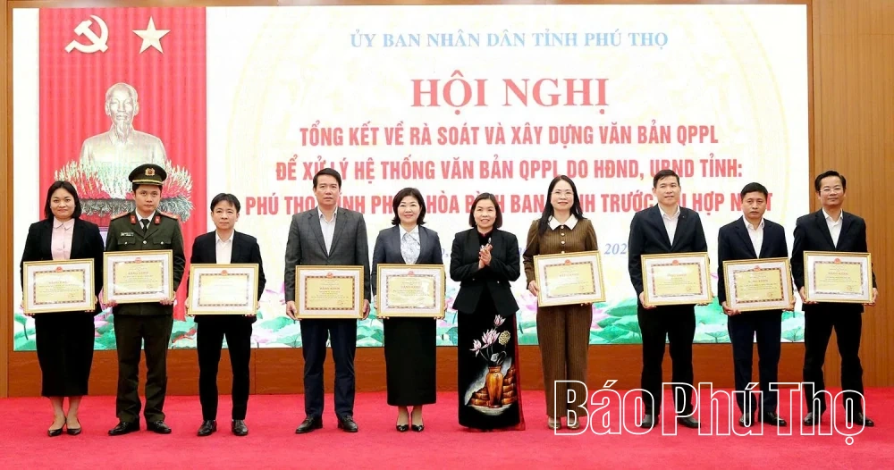 Ph&uacute; Thọ dẫn đầu cả nước về r&agrave; so&aacute;t, xử l&yacute;, ban h&agrave;nh văn bản quy phạm ph&aacute;p luật