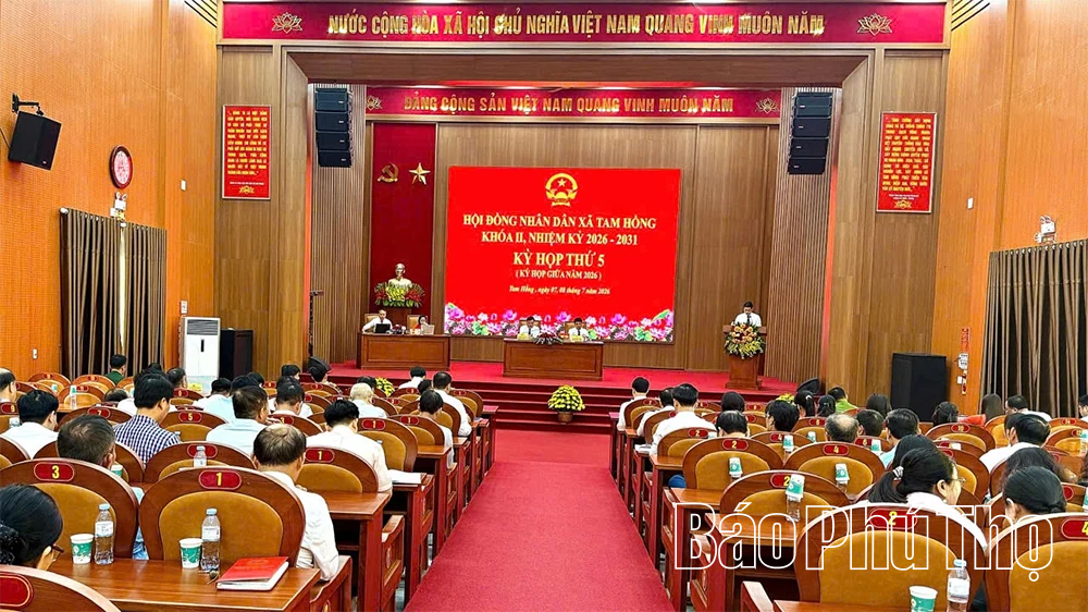 Kỳ họp thứ 5 HĐND xã Tam Hồng: Quyết nghị nhiều nhiệm vụ trọng tâm phát triển kinh tế - xã hội