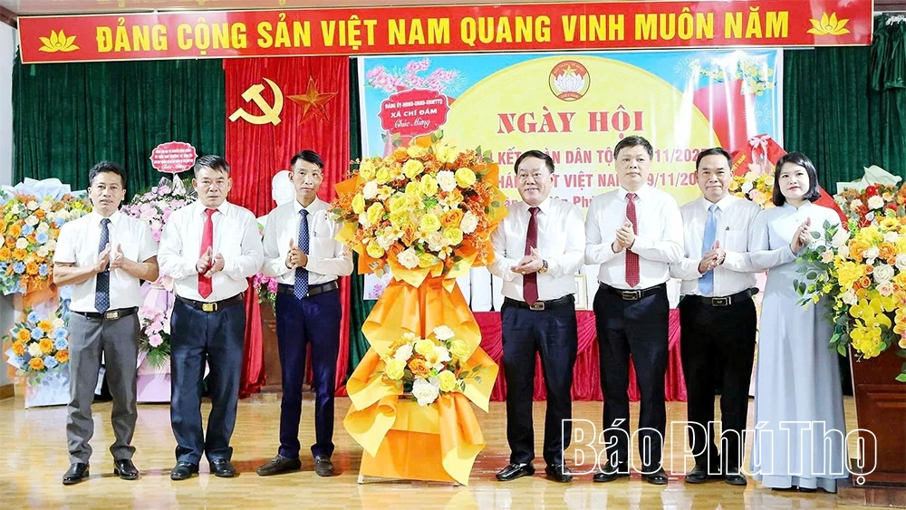 Ngày hội đại đoàn kết toàn dân tộc tại Khu dân cư Liên Phú, xã Chí Đám