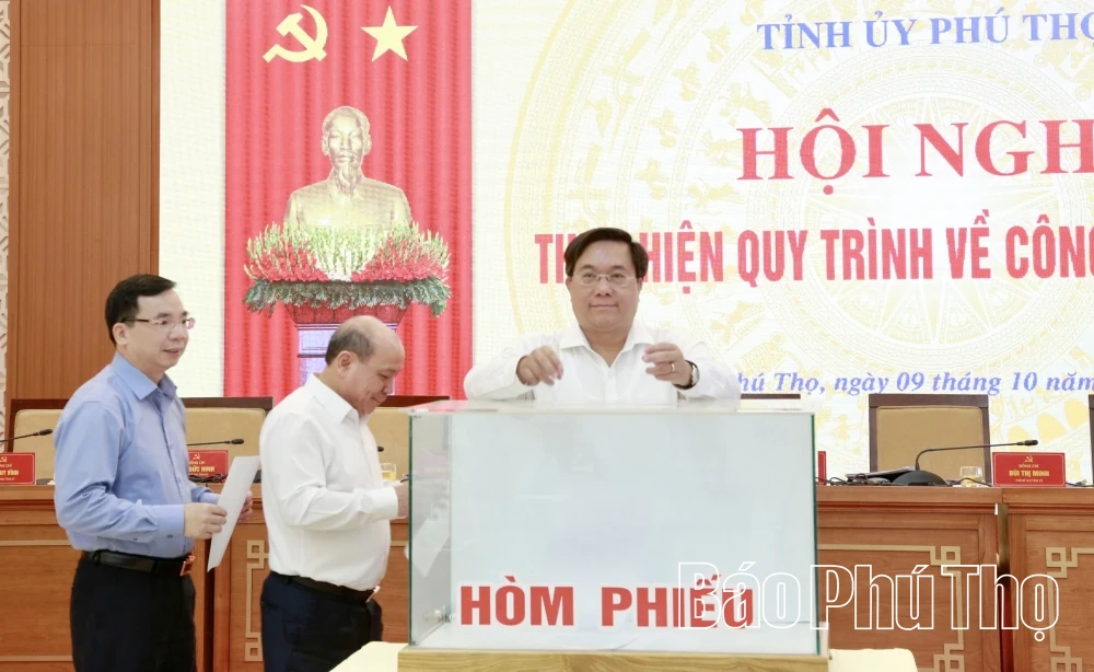 Hội nghị Ban Thường vụ Tỉnh ủy thực hiện quy trình về công tác cán bộ