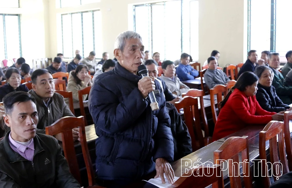 Đại biểu HĐND tỉnh tiếp xúc cử tri xã Hương Cần