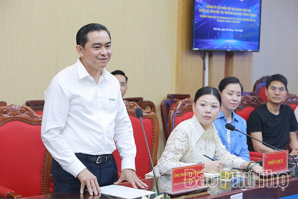 Amata Phú Thọ khảo sát nguồn nhân lực chất lượng cao trên địa bàn tỉnh 