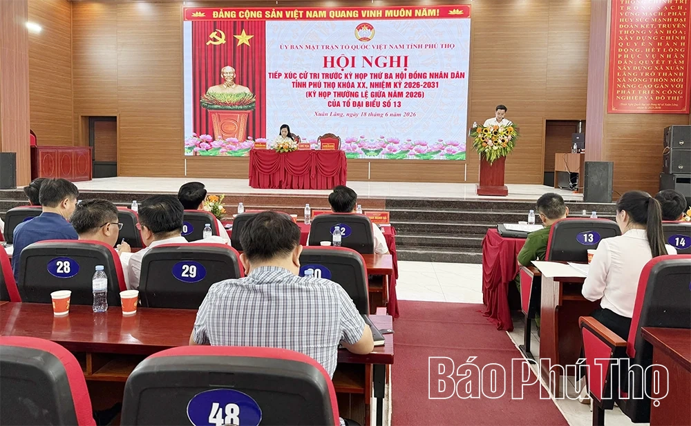 Tổ đại biểu số 13 HĐND tỉnh tiếp xúc cử tri xã Xuân Lãng và Bình Xuyên