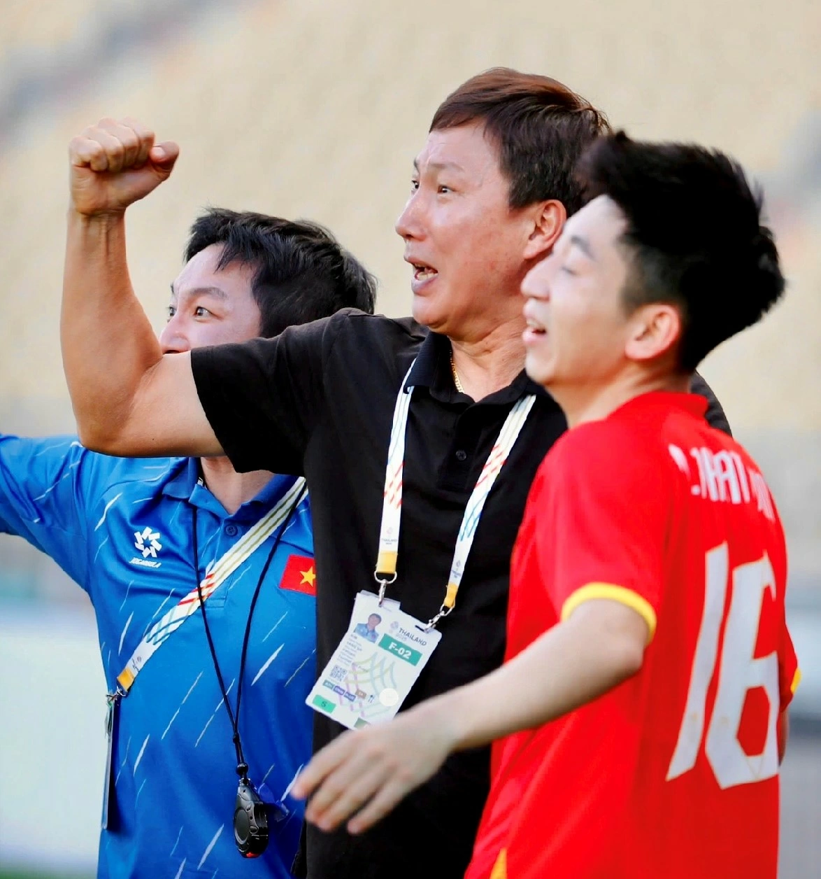 “Tinh thần và quyết tâm hơn 100% của thầy trò ông Kim Sang-sik”. Ảnh: Internet