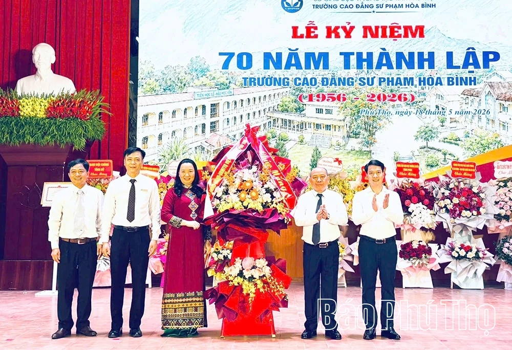 Kỷ niệm 70 năm thành lập Trường Cao đẳng sư phạm Hòa Bình