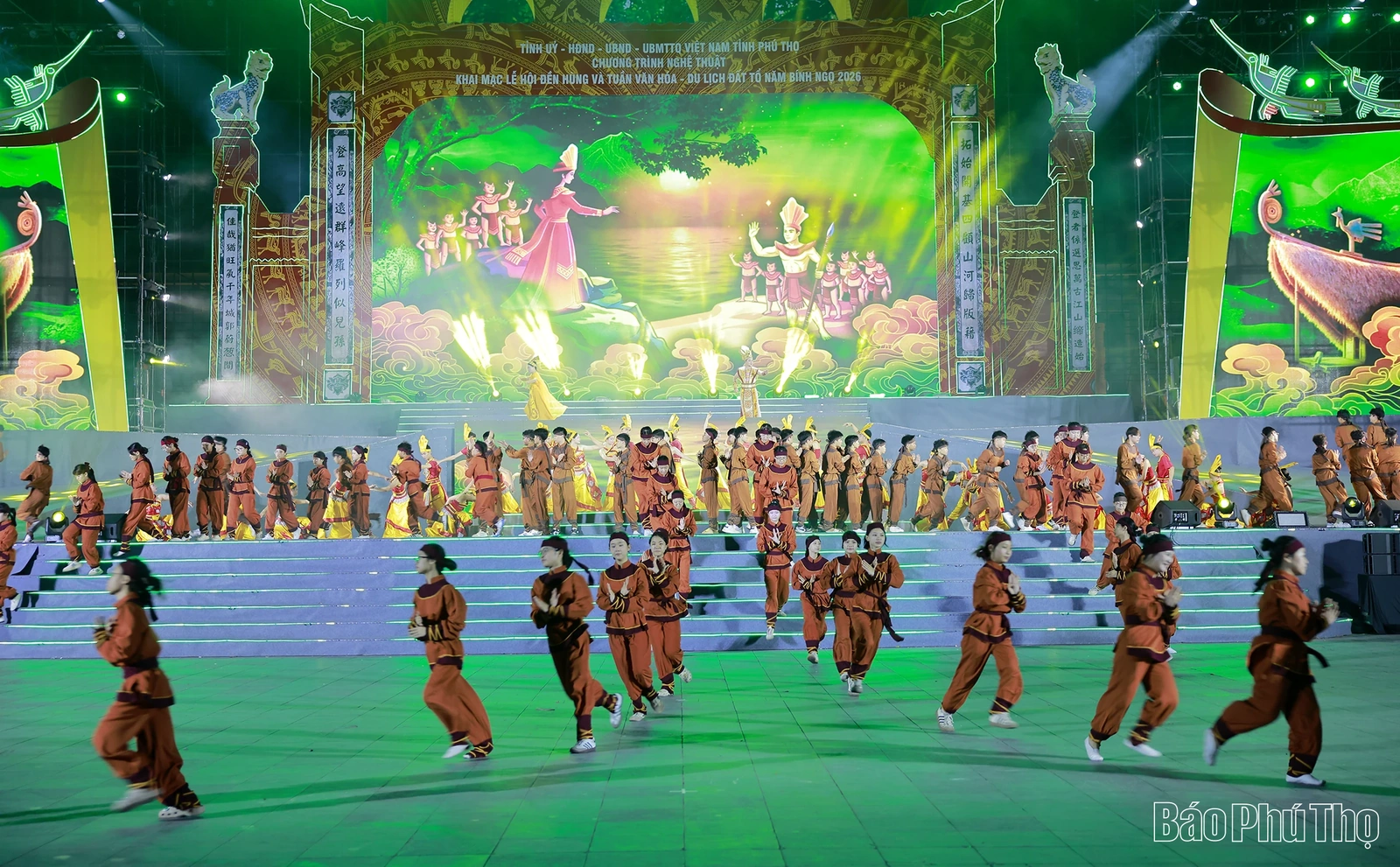 Tổng duyệt Chương trình nghệ thuật Khai mạc Lễ hội Đền Hùng và Tuần Văn hóa - Du lịch Đất Tổ năm Bính Ngọ 2026