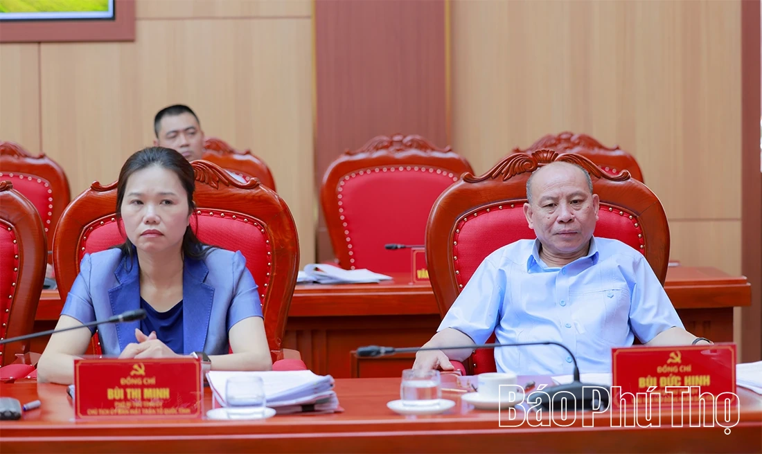 Ban Thường vụ Tỉnh ủy Phú Thọ cho ý kiến đối với một số dự án, nhiệm vụ quan trọng&nbsp;