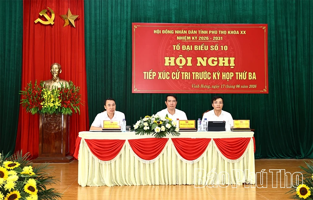 Đại biểu HĐND tỉnh tiếp xúc cử tri các xã Vĩnh Hưng, Vĩnh Thành và Sơn Đông