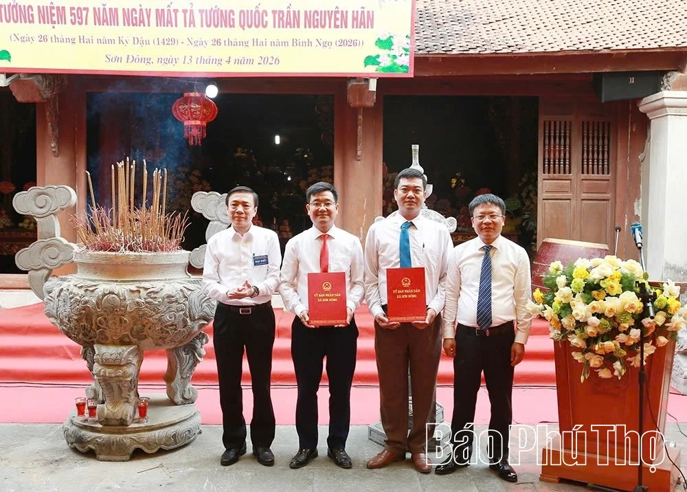 Dâng hương tưởng niệm Tả tướng quốc Trần Nguyên Hãn và khánh thành miếu Đông Hồ