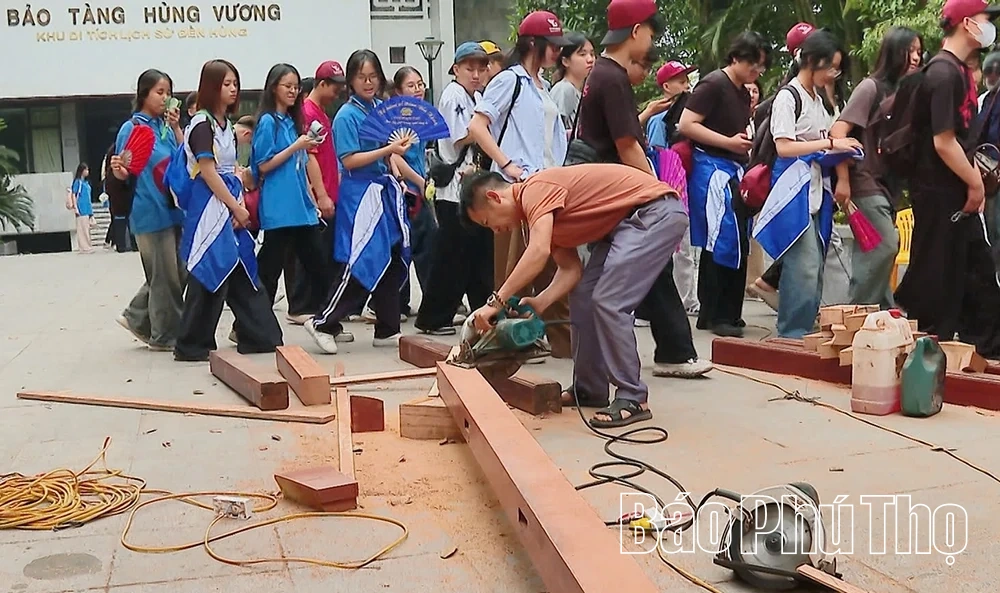 Đẩy nhanh tiến đô tu bổ, tôn tạo Nhà Công quán - Khu di tích lịch sử Đền Hùng
