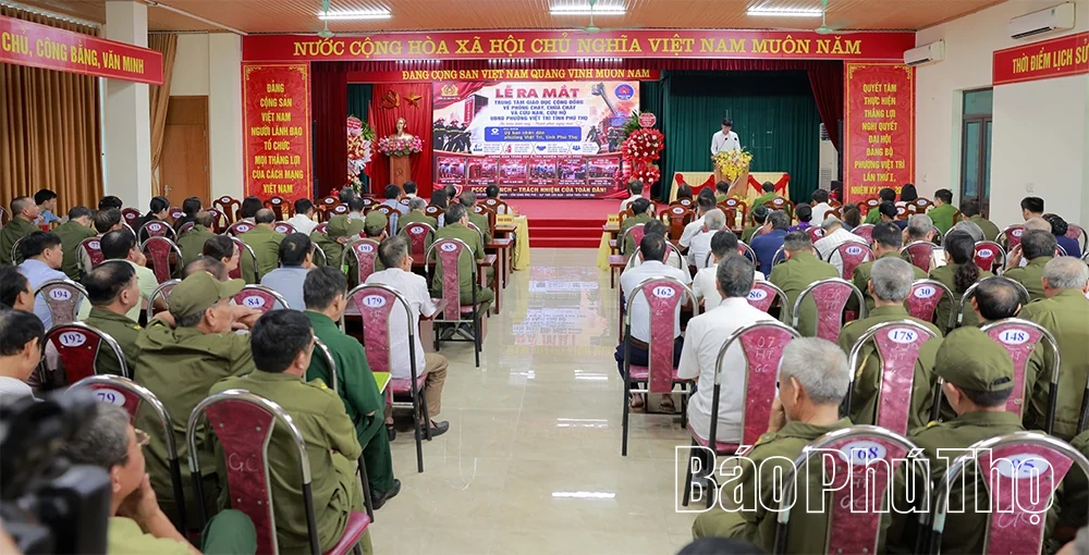 Phường Việt Trì ra mắt Trung tâm Giáo dục cộng đồng về phòng cháy, chữa cháy và cứu nạn, cứu hộ