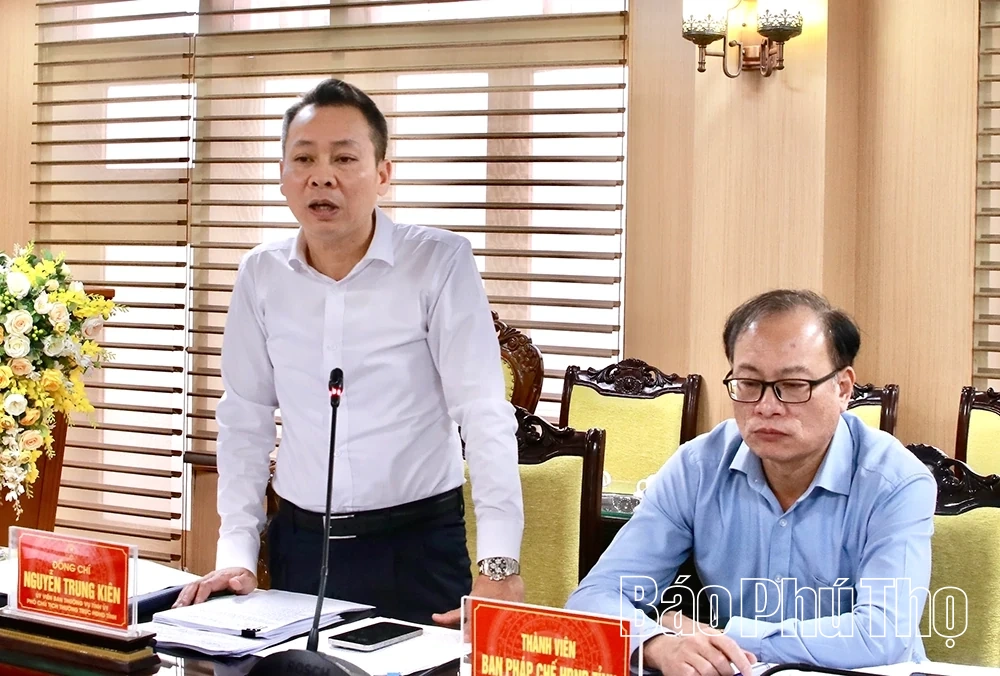 Ban pháp chế, HĐND tỉnh thẩm tra các dự thảo nghị quyết trình kỳ họp thứ Hai, HĐND tỉnh khóa XIX