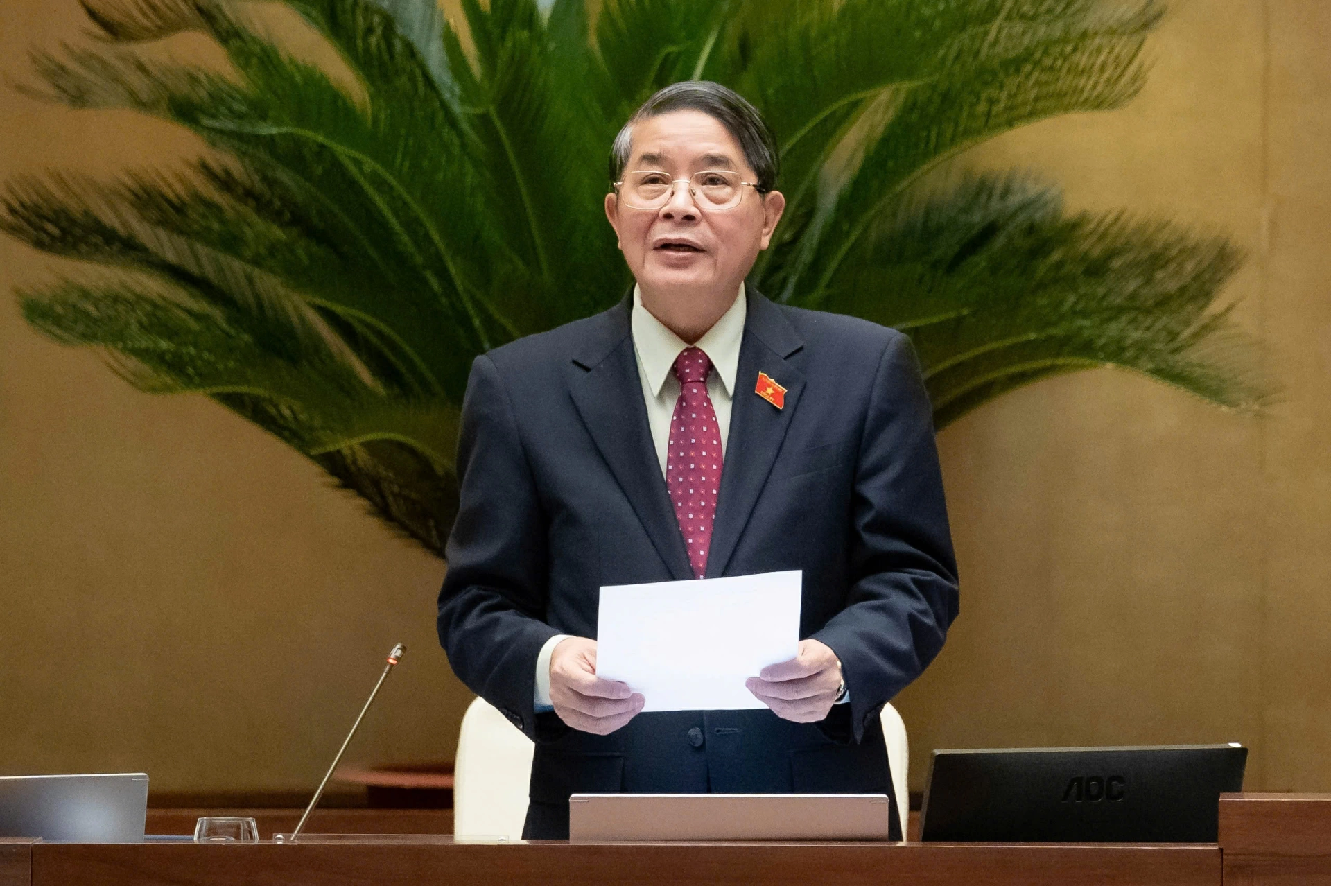 Phó Chủ tịch Quốc hội Nguyễn Đức Hải phát biểu kết luận phiên họp    