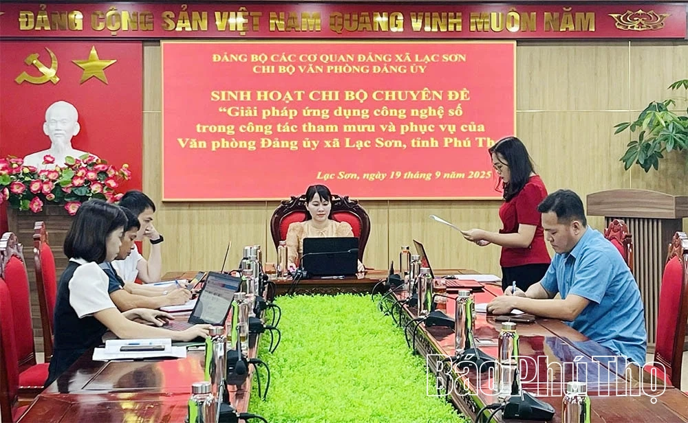 Lạc Sơn: Đẩy mạnh chuyển đổi số trong Đảng