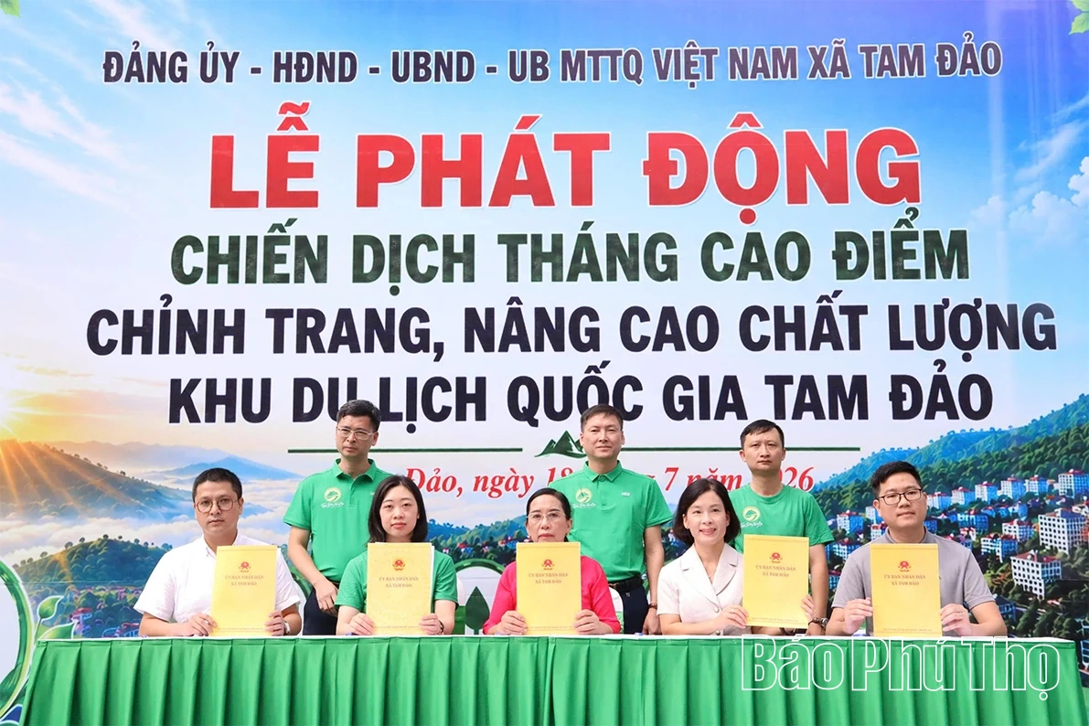 Lễ phát động Tháng cao điểm chỉnh trang, nâng cao chất lượng Khu du lịch quốc gia Tam Đảo