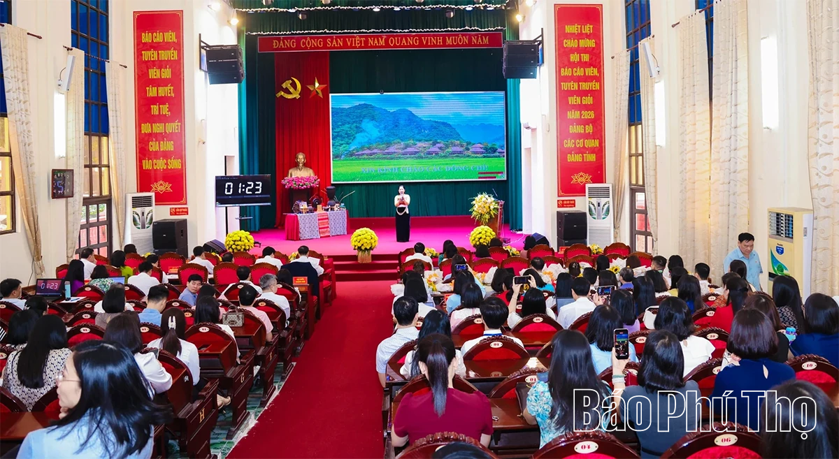 Khai mạc Hội thi Báo cáo viên, Tuyên truyền viên giỏi Đảng bộ các cơ quan Đảng tỉnh năm 2026
