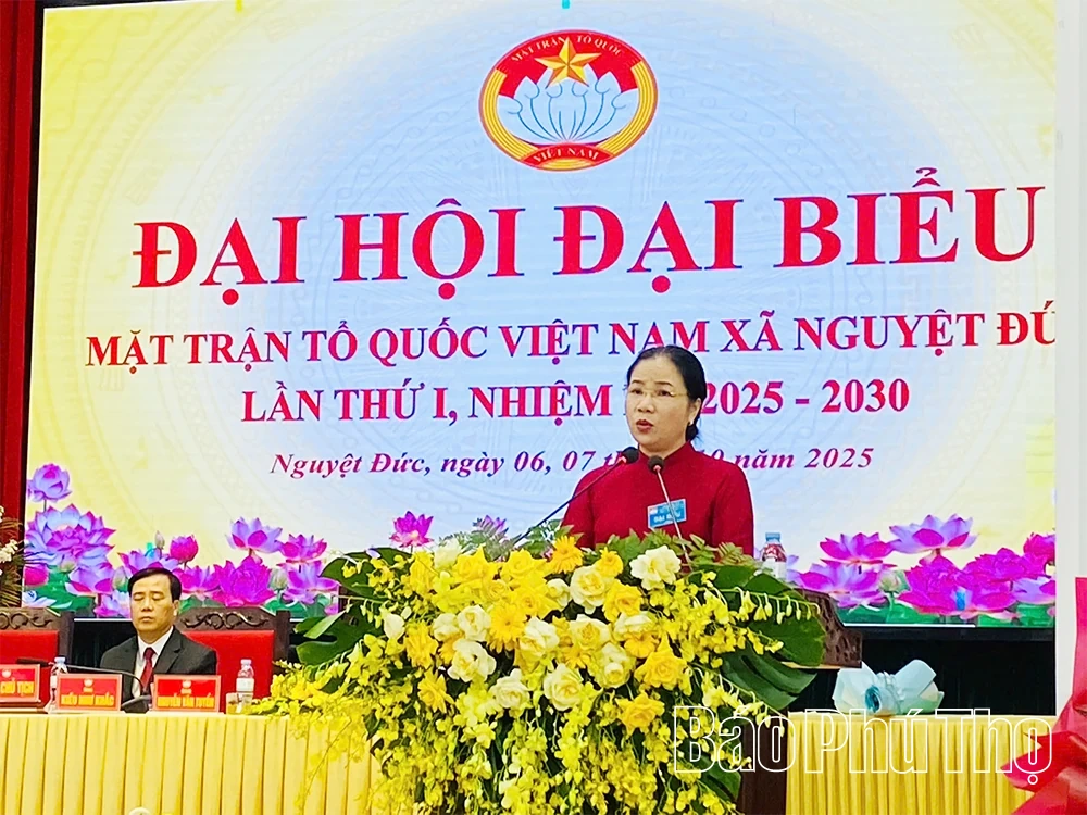 Đại hội đại biểu Mặt trận Tổ quốc xã Nguyệt Đức lần thứ I, nhiệm kỳ 2025 - 2030
