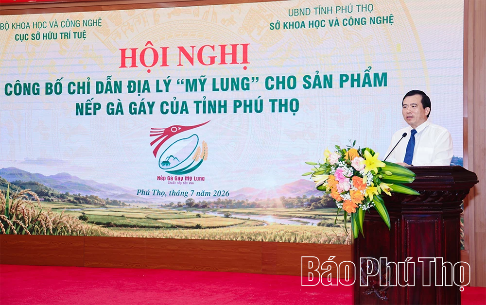 Công bố Chỉ dẫn địa lý “Mỹ Lung” cho sản phẩm nếp Gà gáy Phú Thọ
