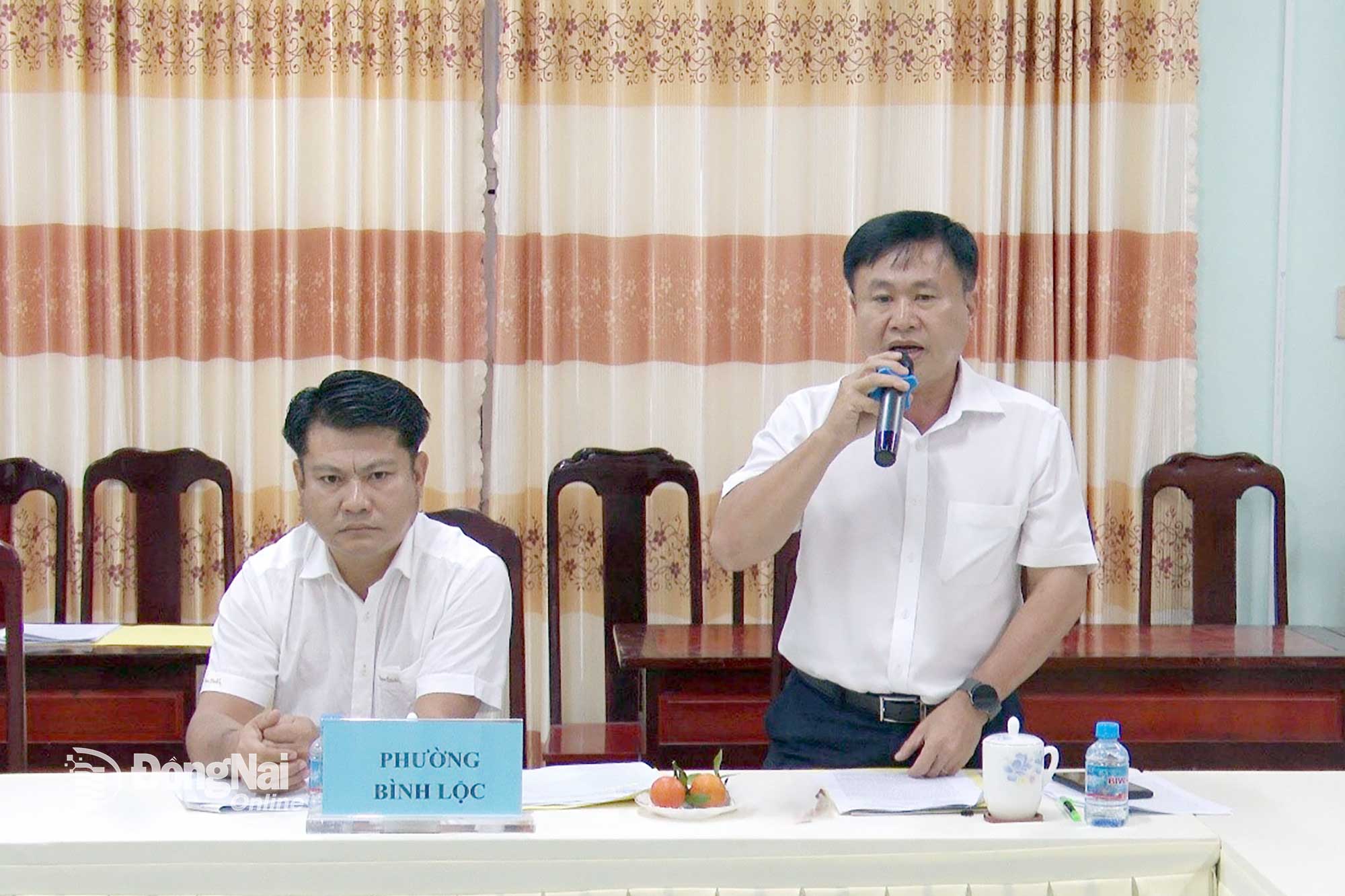 Lãnh đạo các địa phương, sở, ngành của tỉnh Đồng Nai ý kiến tại buổi làm việc. Ảnh: Minh Dũng    