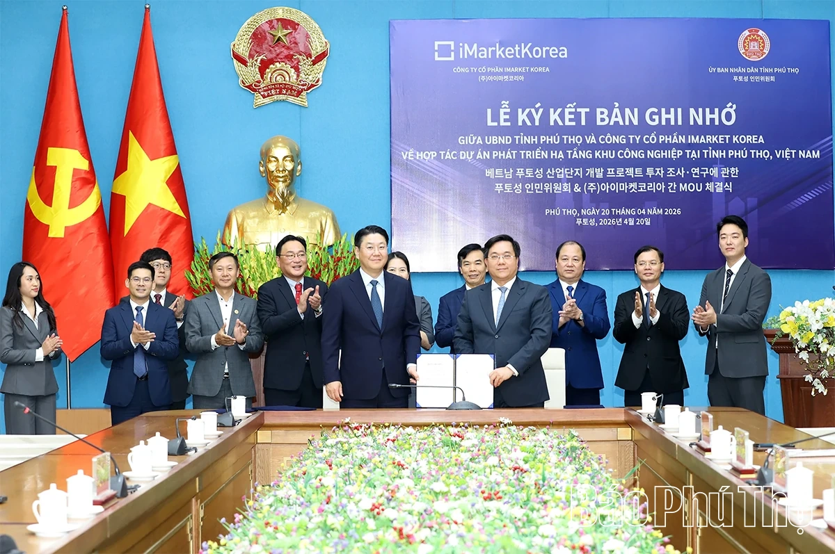 Ký kết bản ghi nhớ hợp tác phát triển hạ tầng khu công nghiệp với đối tác Hàn Quốc