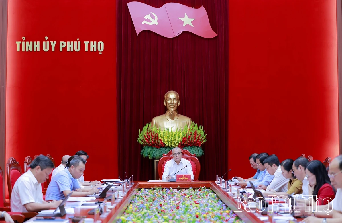Ban Thường vụ Tỉnh ủy cho ý kiến về phương án tổng thể sắp xếp thôn, tổ dân phố