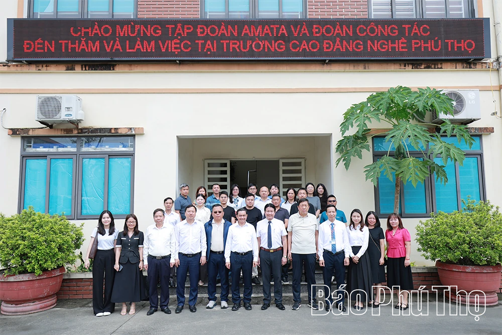 Amata Phú Thọ khảo sát nguồn nhân lực chất lượng cao trên địa bàn tỉnh 