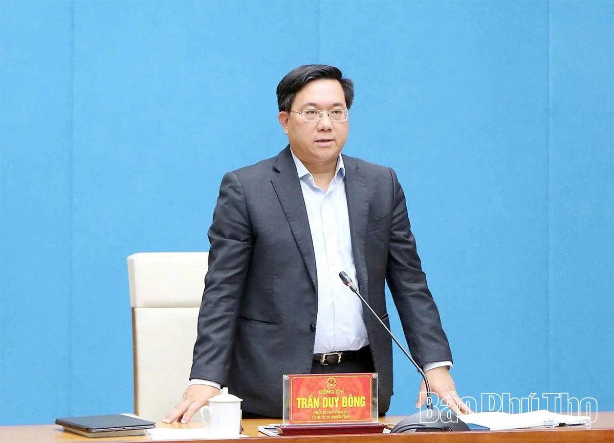 Chủ tịch UBND tỉnh Trần Duy Đông cho ý kiến về phương án điều chỉnh quy hoạch ngành Công thương