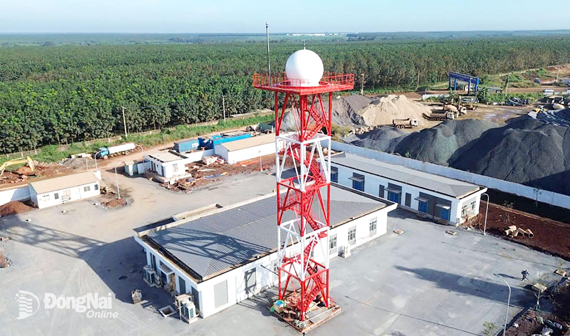 Trạm rada phục vụ công tác điều hành bay tại Sân bay Long Thành. Ảnh: CTV