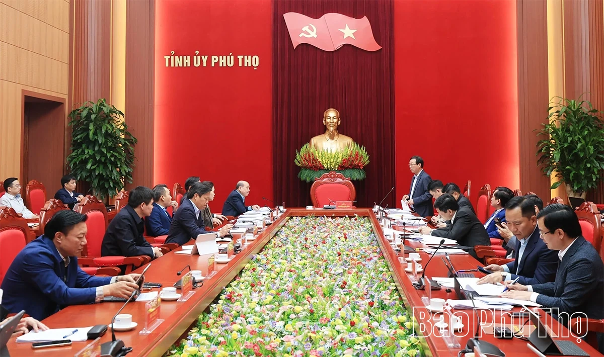 Thường trực Tỉnh ủy cho ý kiến vào một số nội dung quan trọng