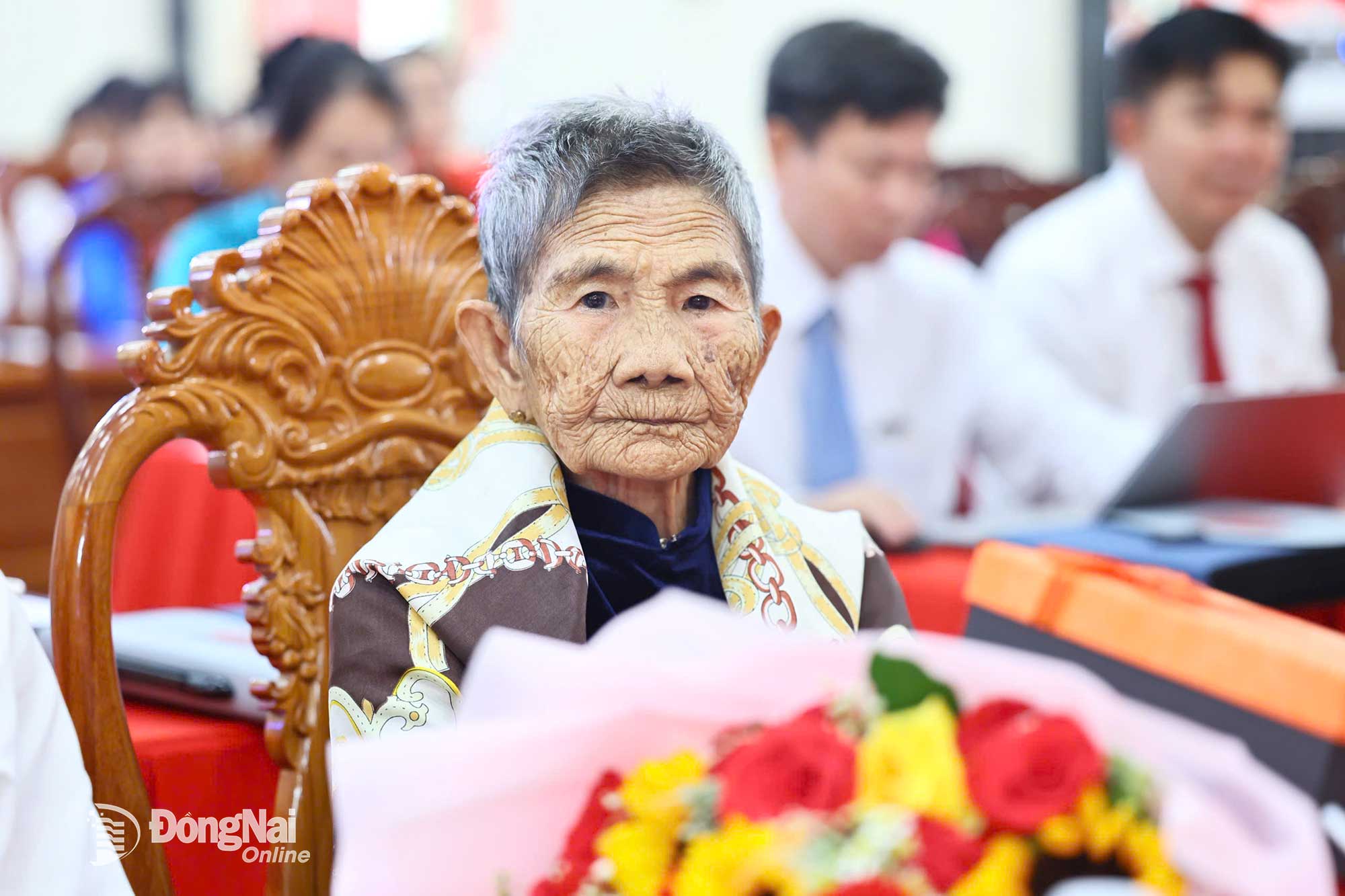 Đại biểu là Mẹ Việt Nam anh hùng dự đại hội. Ảnh: Công Nghĩa