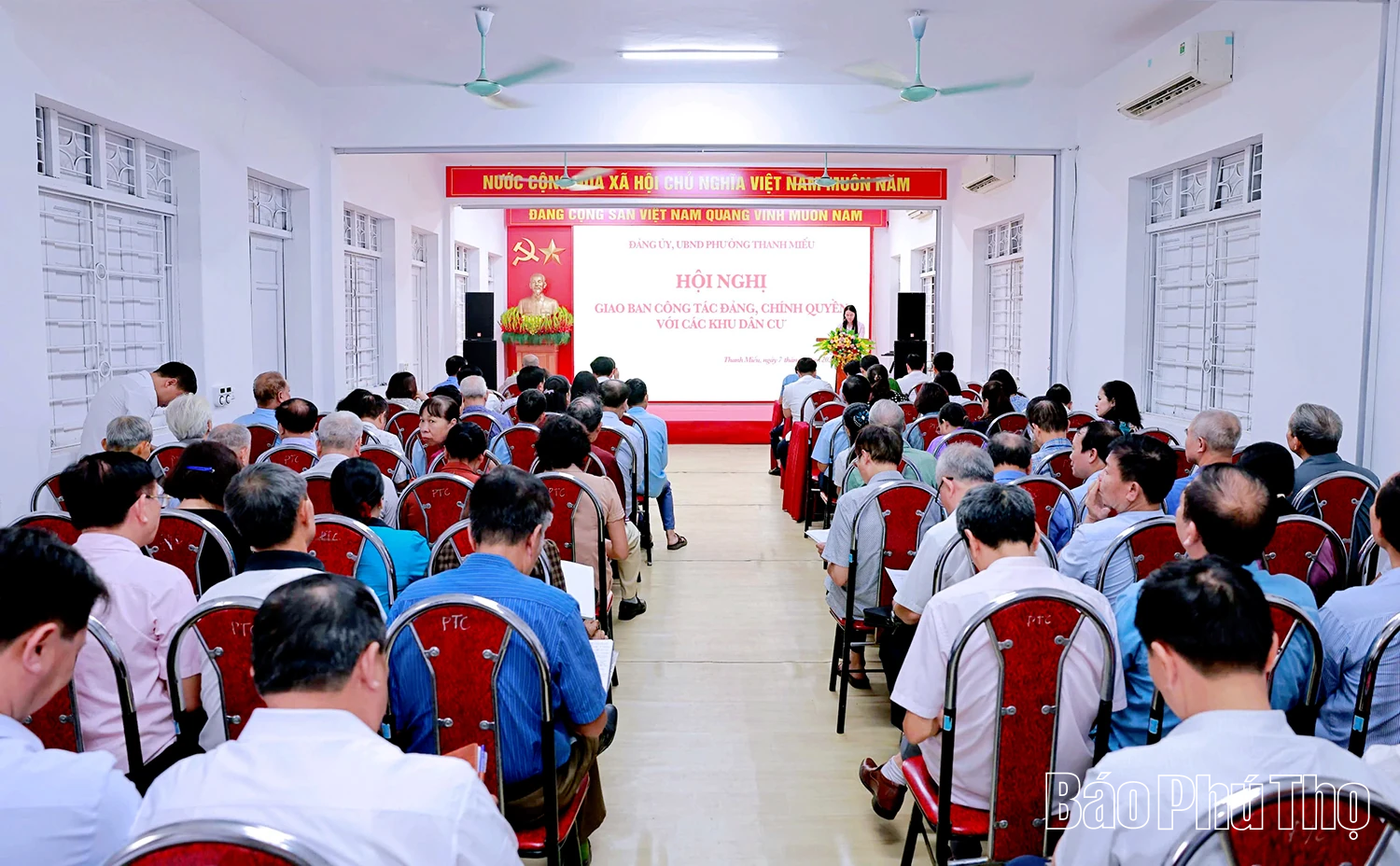 Phường Thanh Miếu: Giao ban công tác Đảng, chính quyền với các khu dân cư