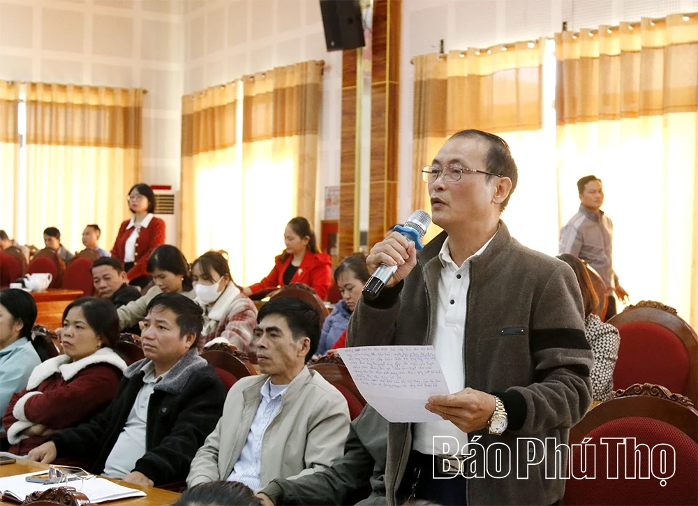 Đại biểu HĐND tỉnh tiếp xúc cử tri xã Tân Sơn