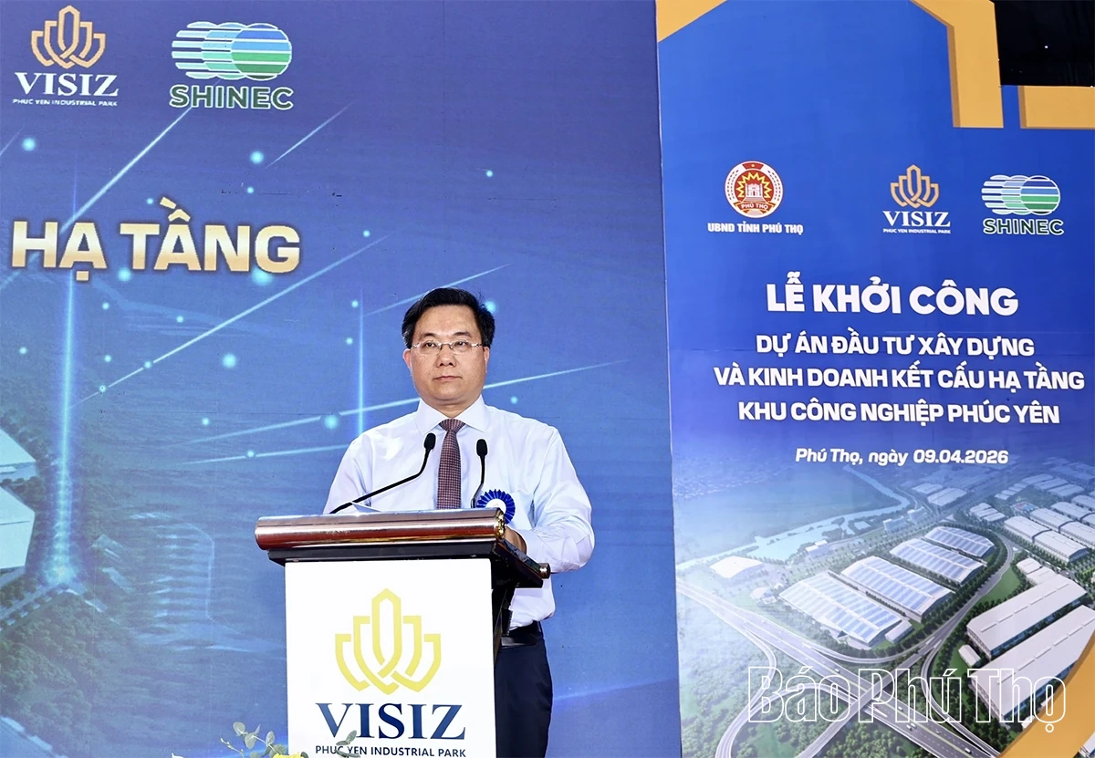Khởi công Dự án đầu tư xây dựng và kinh doanh kết cấu hạ tầng KCN Phúc Yên