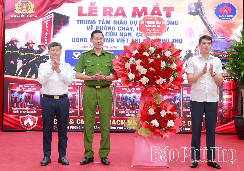 Phường Việt Trì ra mắt Trung tâm Giáo dục cộng đồng về phòng cháy, chữa cháy và cứu nạn, cứu hộ